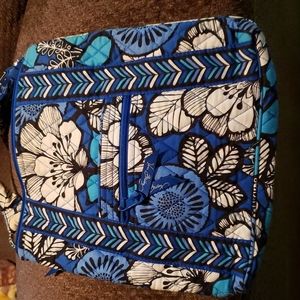 Vera Bradley Crossbody Blue and White Flowers